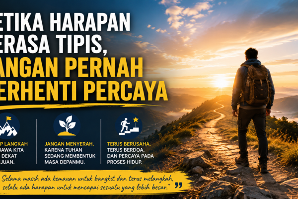 Ketika Harapan Terasa Tipis, Jangan Pernah Berhenti Percaya